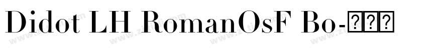 Didot LH RomanOsF Bo字体转换